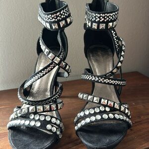 Studded / rhinestone heel